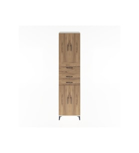 Hyperion Dolap 3 Raflı 3 Çekmeceli 4 Kapaklı 60x44x243 Aytaşı-Çam