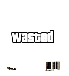 The Sticker Story Wasted Tss0449 Kişileştirme Stickerı - 2 adet