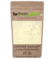 BenimAktar Toz Gerçek Salep Sahlep 1.Kalite 25 Gr