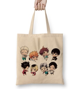 Haikyuu All Tag Team Bez Çanta Uzun Saplı