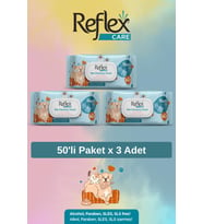 REFLEX Care Alaçatı Ice Kokulu Kedi ve Köpekler için Çok Amaçlı Temizleme Mendil