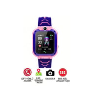 Çocuklar İçin Pembe Akıllı Saat, Kamera, SIM Kart ve LBS Takip Özelliği