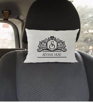 BK Gift Kişiye Özel İsimli Dikdörtgen Araç Koltuk Yastığı-13