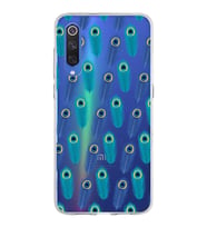 PrintiFy Xiaomi Mi 9 ile Uyumlu 1mm Slim Fit Nazar Boncuğu 4 Baskılı Şeffaf  Kılıf