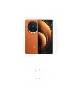 Vivo X100 Pro Ön, Arka ve Yan 360 Derece Tam Kaplama Poliüretan Film