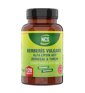 NCS Berberis Vulgaris Alfa Lipoik Asit Zerdeçal Tarçın 120 Tablet