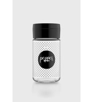 Renga Dorian Salt Desenli 105 ml Bej Kapaklı Cam Tuzluk 122007 (Siyah)