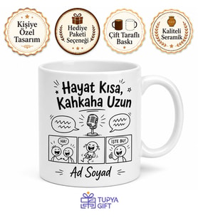 Mizah Dergileri Karikatür Esprili Haberler Stand-Up Eleştirileri Baskılı Kupa Bardak Hediye
