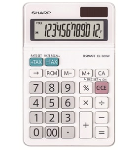 Sharp EL-320W 12 Hane Masa Üstü Hesap Makinesi