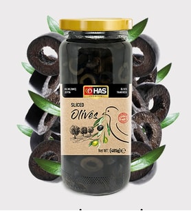 Dilimlenmiş Siyah Zeytin 500cc