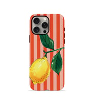iPhone 15 Pro Vorian Çift Katmanlı MagSafe Kılıf Sicilian Lemon Red Stripe