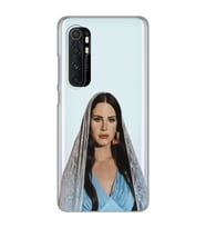Xiaomi Mi Note 10 LITE Uyumlu Lana Del Rey Tasarımlı Şeffaf Telefon Kılıfı