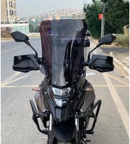MOTOCAM SYM NHT 200 Ön Cam 2023-2026 Model 50cm Siyah Renkli 4mm