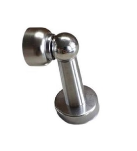 Mıknatıslı Kapı Tutucu Stoper 8 cm (Gümüş)