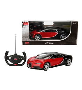 Rastar 1:14 Bugatti Chiron Uzaktan Kumandalı Işıklı Araba Kırmızı-Siyah
