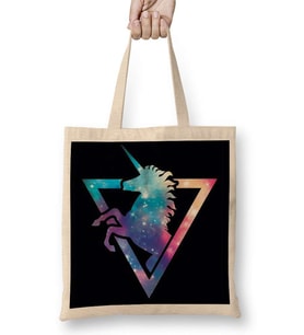 Galaxy Unicorn Bez Çanta Uzun Saplı