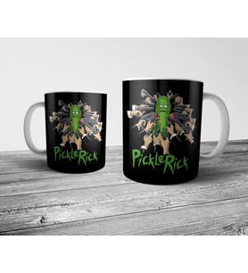 Pixxa Rick and Morty - Pickle Rick John Wick Kupa Bardak Model 8