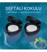 2 Adet 500GR - ŞEFTALİ - Nem Alıcılı Ve Rutubet Giderici Aparat Üçgen (TABLET DAHİL)