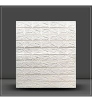Kendinden Yapışkanlı 3D Esnek Beyaz Duvar Kağıdı Paneli NW100 (Karışık)