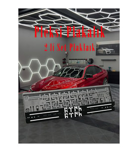 TÜRK Yazılı Pleksi Plakalık
