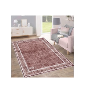 Rovigo Home Dijital Baskı Yıkanabilir Kaymaz Taban Salon Halısı RVG1542-HT240 50x80 cm (Kırmızı)