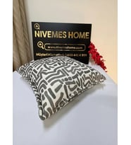 NİVEMESHOME LUCCA PL03 ELYAF DOLGULU YENİ SEZON KIRLENT KILIFI ANTRASİT 45 X 45