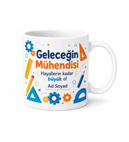 İsimli Çocuk Kupası Geleceğin Mühendisi Yazılı Kupa Bardak Hediye