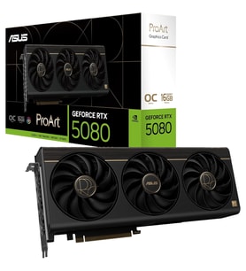 ASUS PROART-RTX5080-O16G-NVIDIA-GEFORCE-RTX 5080-16GB GDDR7-256bit-OC-2xHDMI-3xDP-RGB-DLSS4 EKRAN KARTI