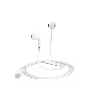 Ergonomik Lightning Kablolu Kulaklık Dayanıklı Kablo (Beyaz)