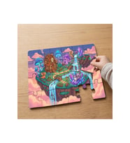 Masal Diyarı Tasarımlı 24 Parça Ahşap Çocuk Puzzle