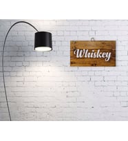 BK Home Whiskey Tasarımlı Ahşap Palet Tablo