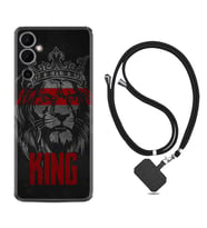 Tecno Pova 4 Kılıf Resimli Boyun Askılı İpli Desenli Silikon Series King 1894