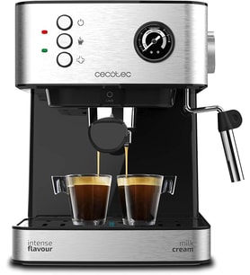 Cumbia Power Espresso 20 Barista Aromax kahve makinesi. Güç 2900 W, 2 ısıtma sistemi, 20 bar basınç pompası, manometre, çift çıkış filtresi tutucu ve 2 filtre (profesyonel)