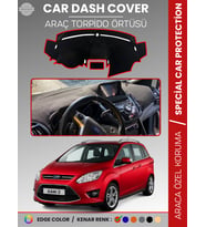 FORD C-MAX DOUBLE EKRAN (2010-2014) Torpido Örtüsü Araca Özel Tam Uyum Kaymaz Kolay Montaj
