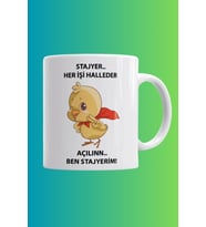 Stajyer Baskılı Kupa Bardak - Stajyer Kupa Bardak