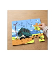 Uzun Yolda Araba Tasarımlı 24 Parça Ahşap Çocuk Puzzle MPK0805