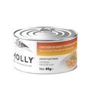 Molly Sos İçinde Tavuklu ve Balkabaklı Yetişkin Kedi Konservesi 85 Gr (Krem)