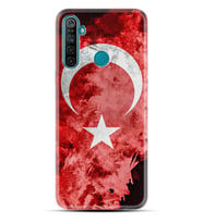 Realme 5i 5 Pro 6i 7 Pro 8 Kılıf Desemli Silikon Şanlı Türk Bayrağı 3 1395