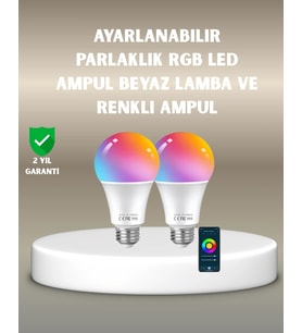 Rgbw Teknolojili Akıllı Led Ampul, Zamanlayıcılı