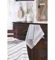 Naturel Çizgili Desenli Mutfak Peçetesi-Kurulama Bezi (Natural)
