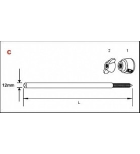 Tama MSPRSC2P Bass Drum Spur Pair Kros  Kick Davul Kaydırmaz Çivisi (Spur - Çift) Zemine Sabitleme - Kaymayı Önler - Dayanıklı