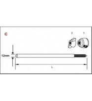 Tama MSPRSC2P Bass Drum Spur Pair Kros  Kick Davul Kaydırmaz Çivisi (Spur - Çift) Zemine Sabitleme - Kaymayı Önler - Dayanıklı