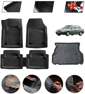 Opel Astra F 1991-1998 Sedan Uyumlu Paspas Araca Özel Bagaj Havuzu MBS Siyah