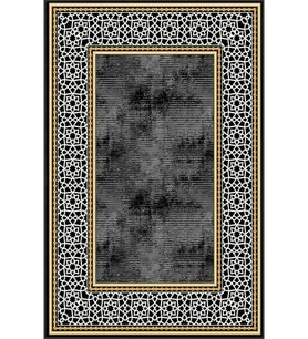 Eliana Home Baskılı, Yıkanabilir Kaymaz Taban Salon Halısı LNA0078-SD759 100x150 cm (Siyah)