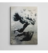 Siyah Beyaz Mini Kanvas Tablo