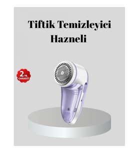 Mey İthalat® Şarjlı Tiftik Temizleyici – Çıkarılabilir Hazneli, Anti-Statik Fırçalı, USB Şarjlı