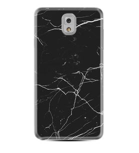 Samsung Note 3 4 5 8 9 20 Ultra 10 Lite Kılıf Desenli Silikon Siyah Mermer 1299