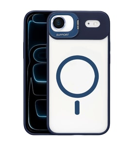 Joko Apple iPhone 17 Air Remim Lensli Magsafe Standlı Kapak - Lacivert