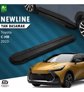 Toyota C-HR 2 NewLine Siyah Yan Basamak 173 Cm 2023 Üzeri A+ Kalite