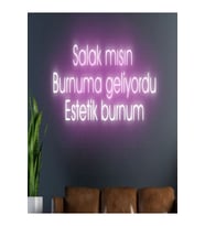 Salak mısın Burnuma Geliyordu Estetik Burnum Yazılı Neon Tabela